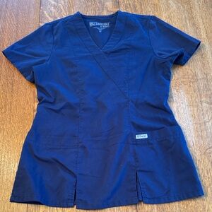 Grey's Anatomy Deep Blue Scrub Top